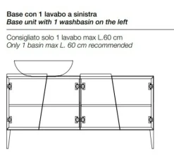 Mobile bagno Devina nais Zero 160bagno devina nais  in OFFERTA OUTLET