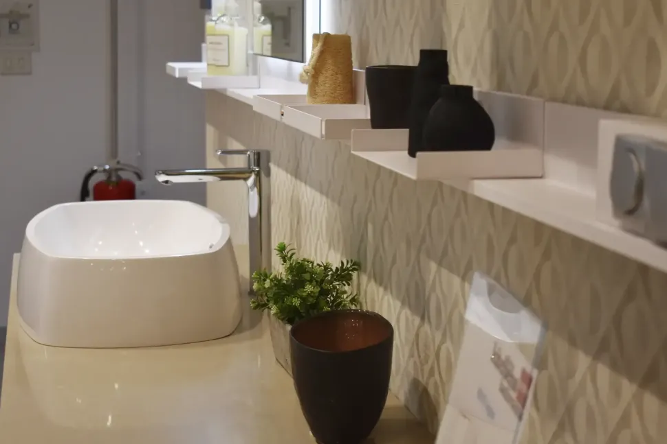 Mobile bagno in altro modello Rivo di Scavolini bathrooms a prezzo Outlet