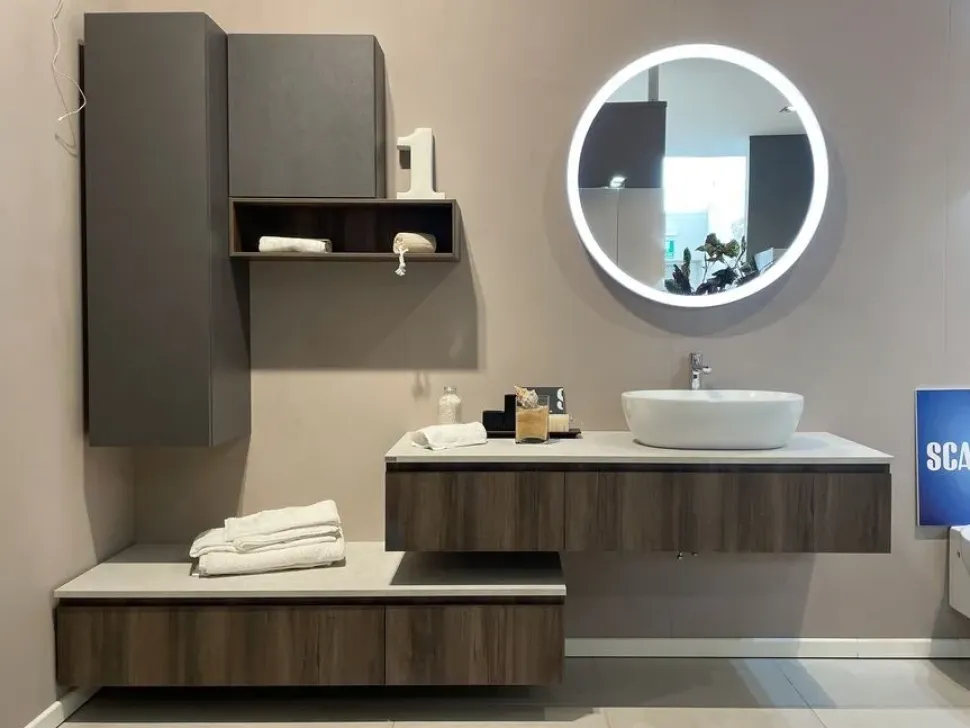 Mobile bagno in laminato modello Rivo di Scavolini bathrooms a prezzo scontato