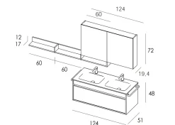 Mobile bagno Mastella Duetto 02 IN OFFERTA OUTLET