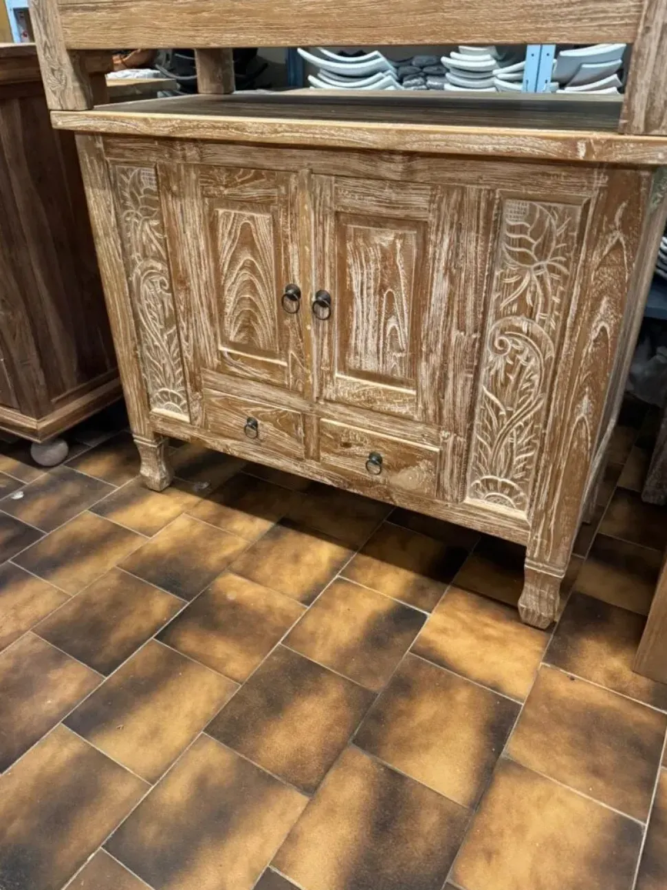 Mobile bagno Mobile credenza bagno teak Outlet etnico SCONTATO a PREZZI OUTLET