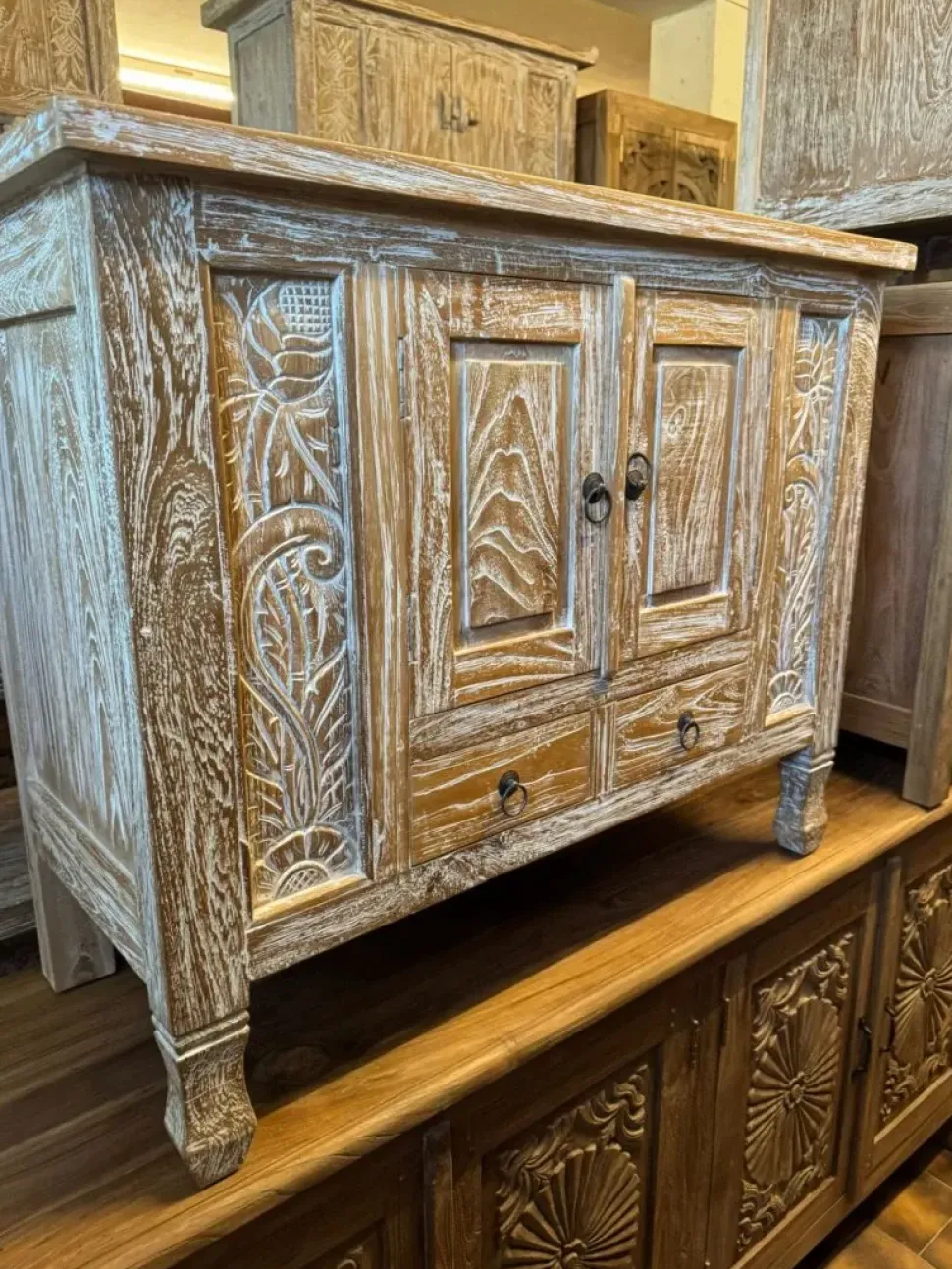 Mobile bagno Mobile credenza bagno teak Outlet etnico SCONTATO a PREZZI OUTLET