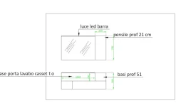 Mobile bagno moderno Bgo di Compab in OFFERTA OUTLET - 29%