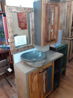 Mobile bagno Outlet etnico Mobile bagno vintage recicle industrial   con un ribasso imperdibile