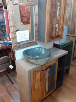 Mobile bagno Outlet etnico Mobile bagno vintage recicle industrial   con un ribasso imperdibile