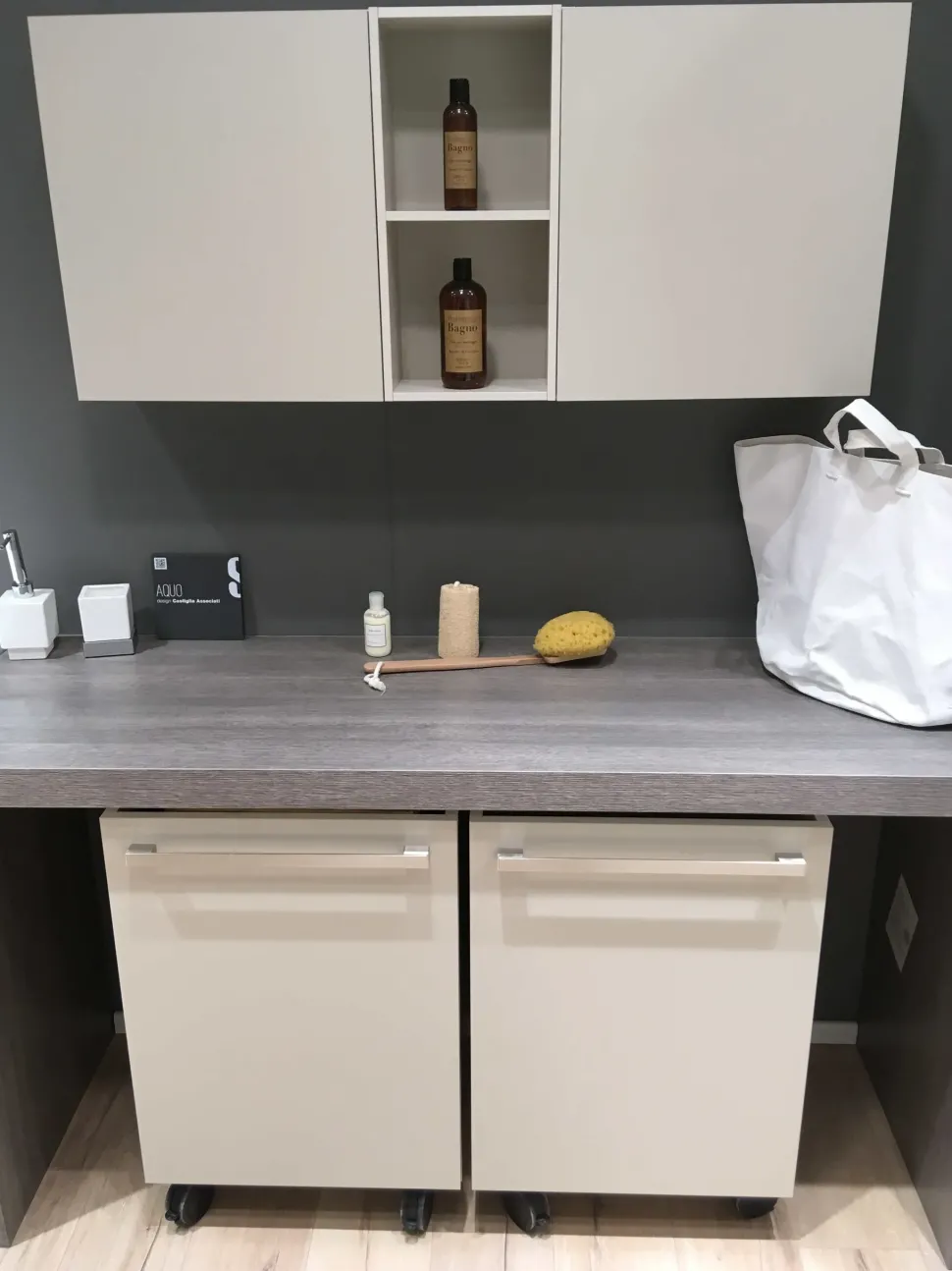 Mobile bagno Scavolini Arredo bagno lavanderia aquo laminato opaco IN OFFERTA OUTLET