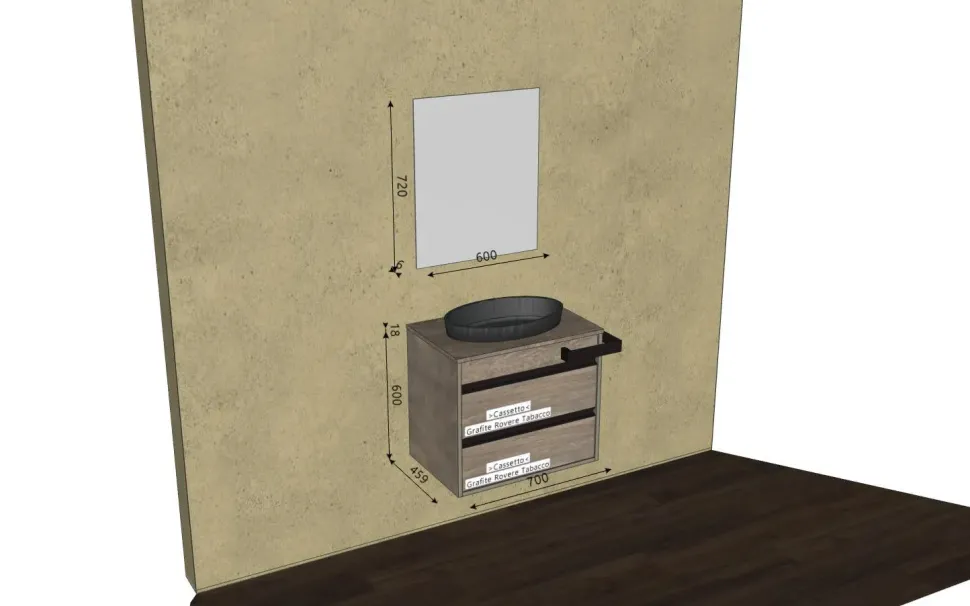 Mobile bagno Smart46 next 01 Mastella SCONTATO a PREZZI OUTLET