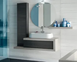 Mobile bagno sospeso Bg17 Compab, prezzo ribassato! Ideale per l'architetto.