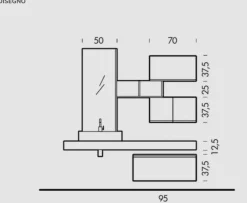 Mobile bagno Sospeso Bgo Compab a prezzo ribassato