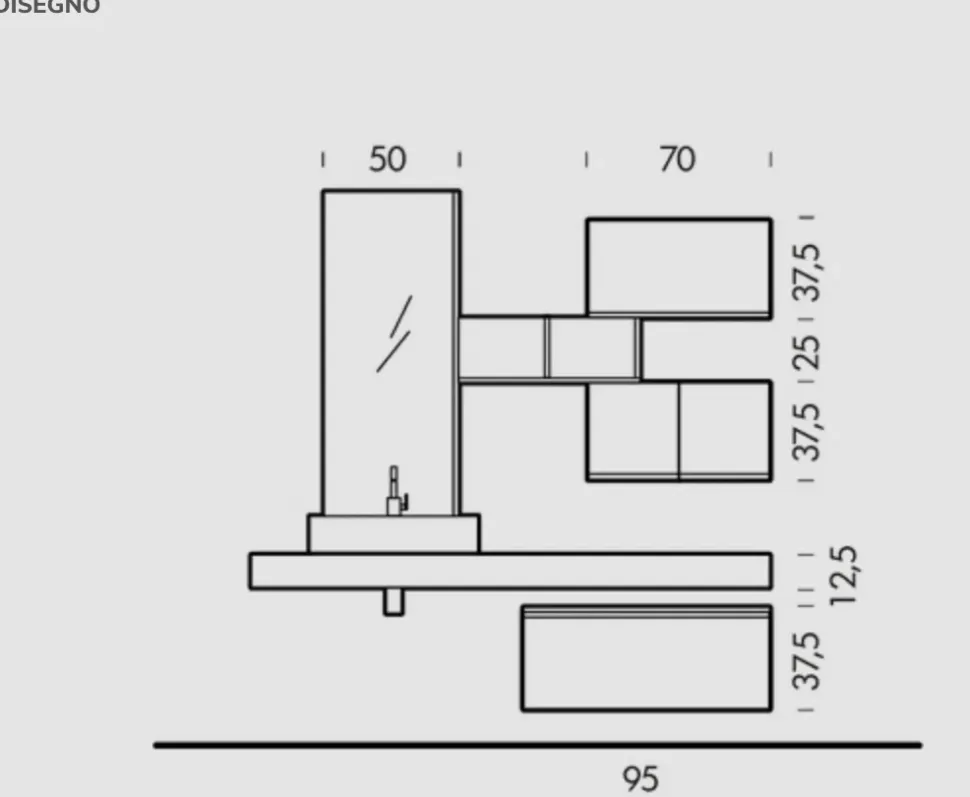 Mobile bagno Sospeso Bgo Compab a prezzo ribassato