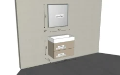 Mobile bagno Sospeso Byte next 02 Mastella a prezzo ribassato