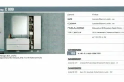 Mobile bagno Sospeso Comp. 009 bagno baxar  Baxar con forte sconto