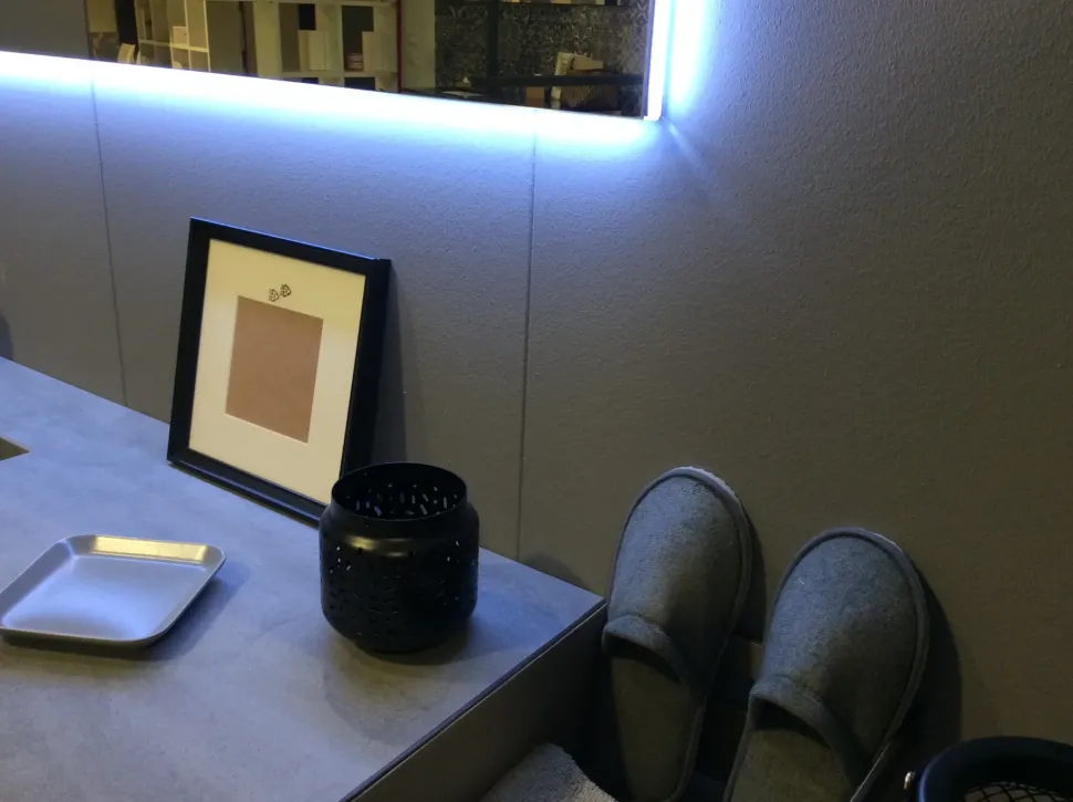 Mobile bagno Sospeso Comp4 Artigianale con forte sconto