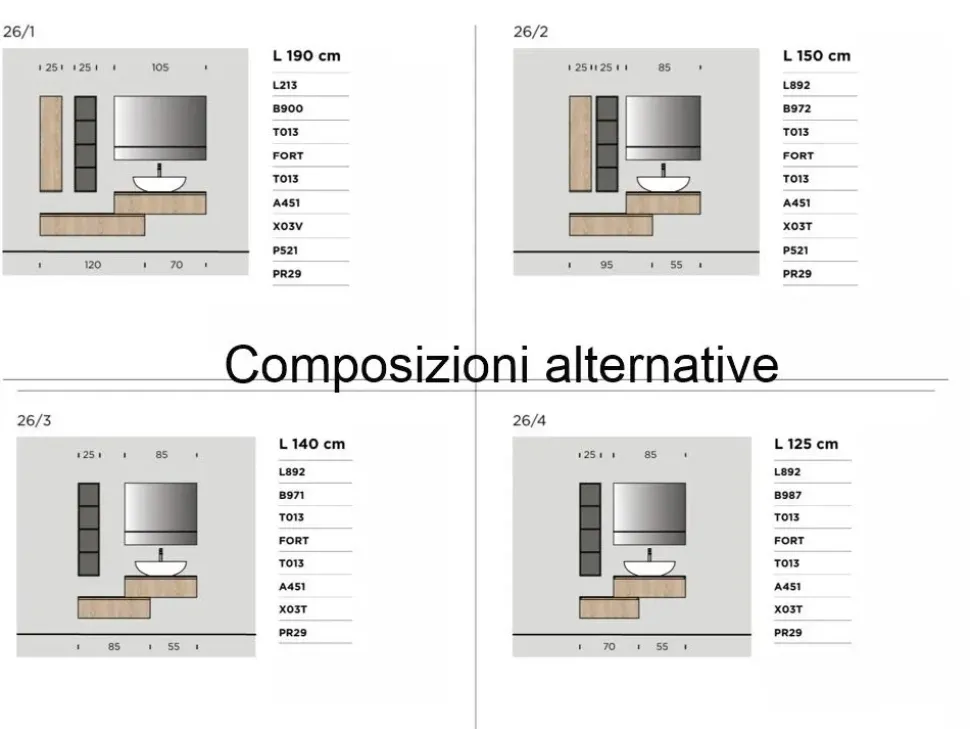 Mobile bagno sospeso Home plus 45 di Arbi SCONTATO - 23%
