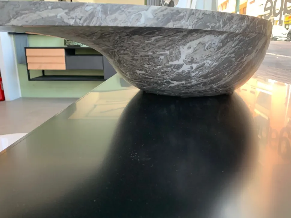 Mobile bagno Sospeso Kreoo decor marmi lavabo da appoggio cashmere marmo gris saint marie Artigianale a prezzi convenienti