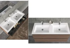 Mobile bagno Sospeso 2lavabi syntesi 120 Baxar a prezzi outlet