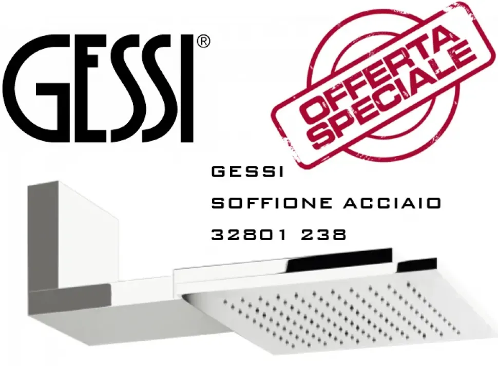 Mobile bagno Sospeso Soffione acciaio 35x35 cm doccia gessi private wellness minimal quadro 32801 238 Gessi a prezzi convenienti