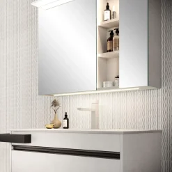 Mobile bagno Sospeso Specchio contenitore titus new Mastella a prezzo scontato