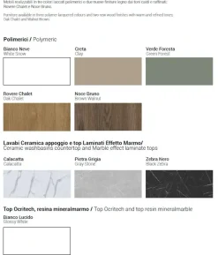 Mobile bagno Sospeso Verso 02 Legnobagno scontato - 50%