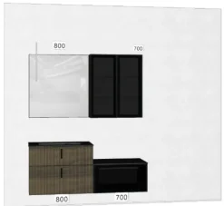 Mobile bagno Sospeso Vertigo Punto tre a prezzi outlet