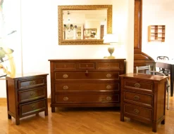 Mobile d'antiquariato modello Como'piu' 2 comodini ciliegio massello a PREZZO SCONTATO