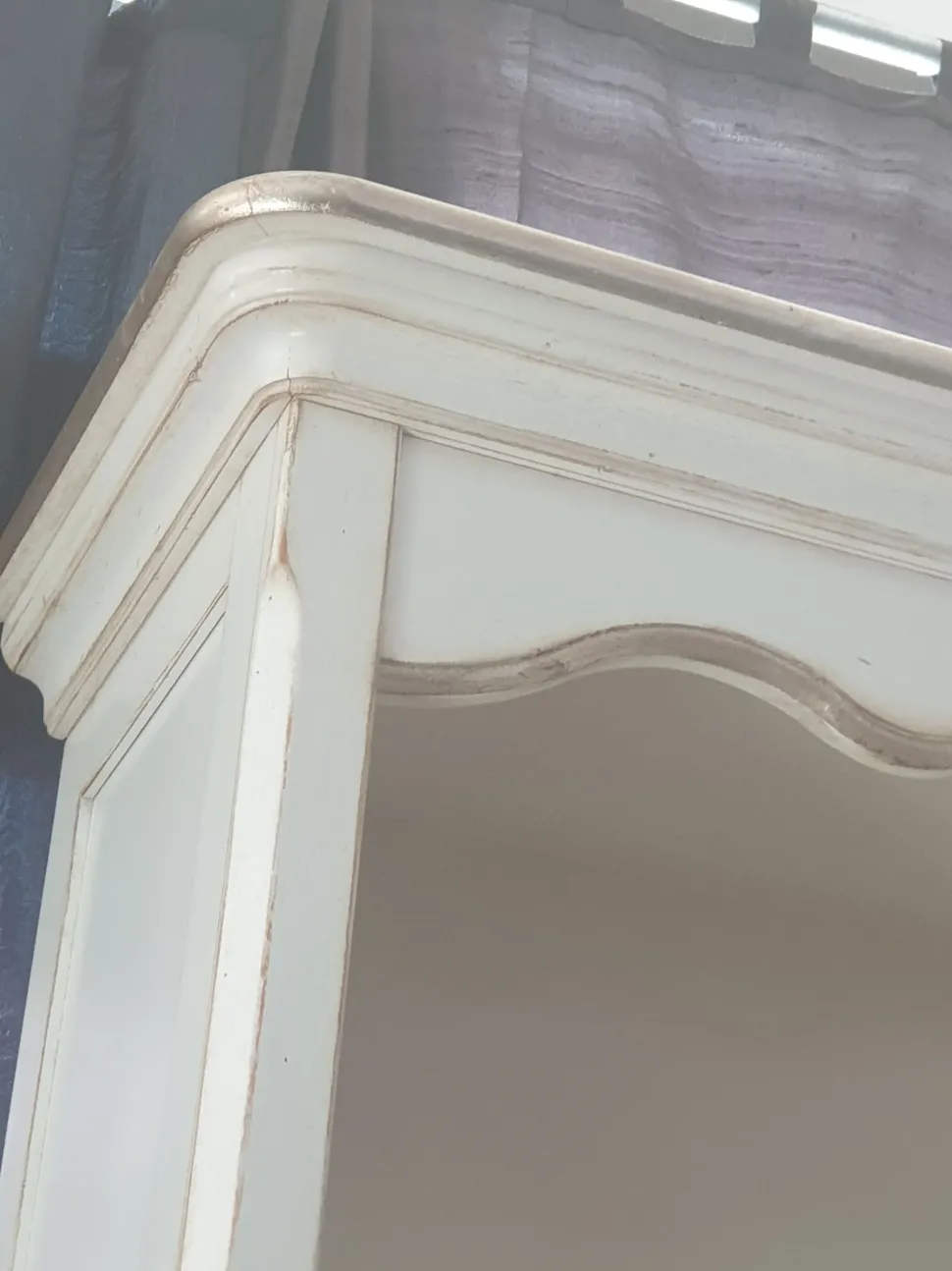 Mobile di antiquariato Libreria lacc, argento binco IN OFFERTA OUTLET