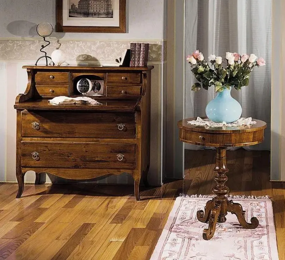 Mobile ingresso A terra modello Bureau con cassettini mod.louis philippe in promo-sconto del 45% di Artigiani veneti