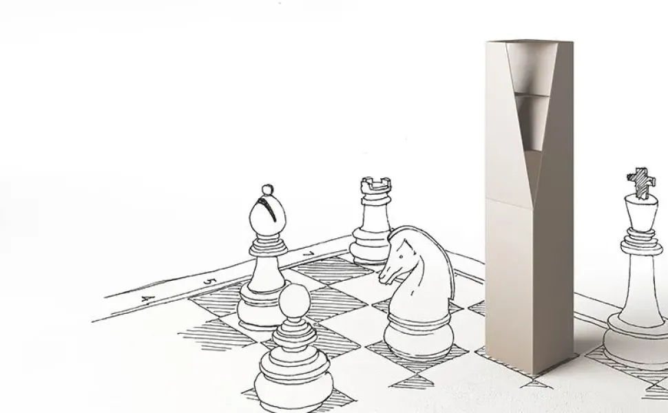 Mobile ingresso design A terra Queens di Minotti italia scontato