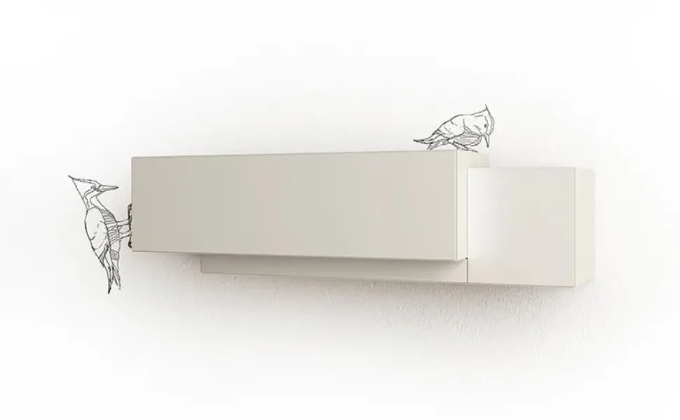 Mobile ingresso design Sospeso Shore di Minotti italia scontato