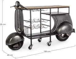 Mobile ingresso modello Consolle bar vespa design di Bizzotto a prezzo ribassato