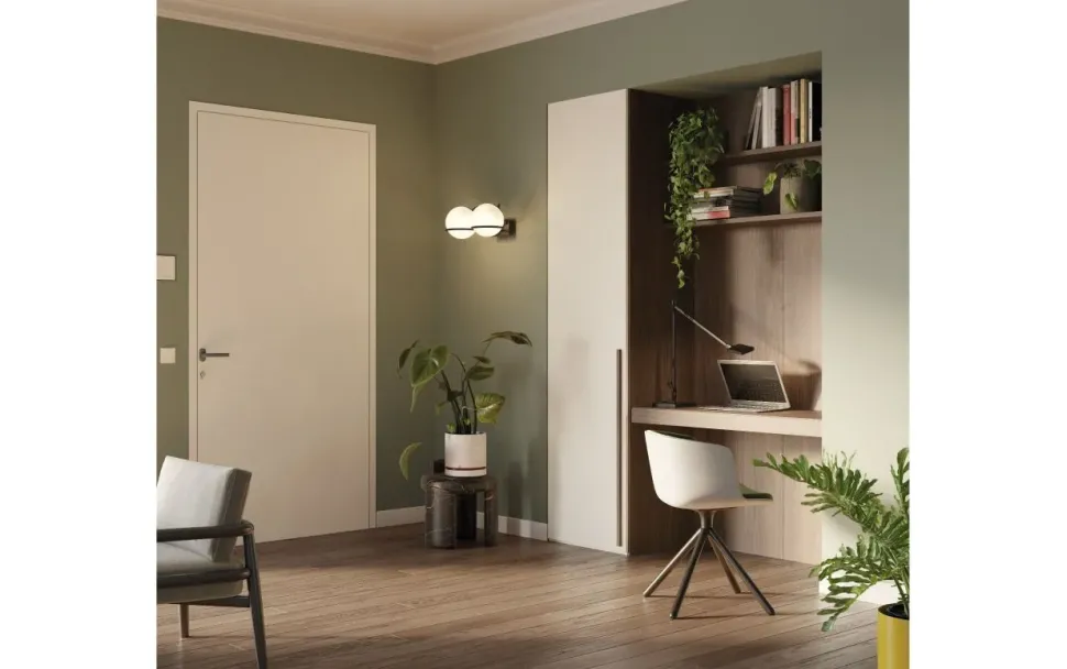 Mobile ingresso modello Ingresso con armadio e home office di Imab in OFFERTA OUTLET