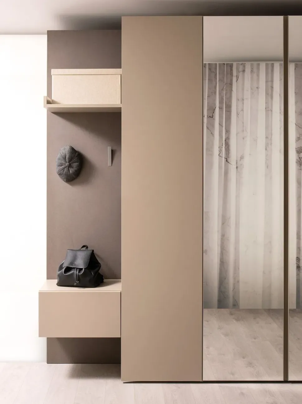 Mobile ingresso modello Wide 01 outlet moderno di Diotti.com a prezzo ribassato