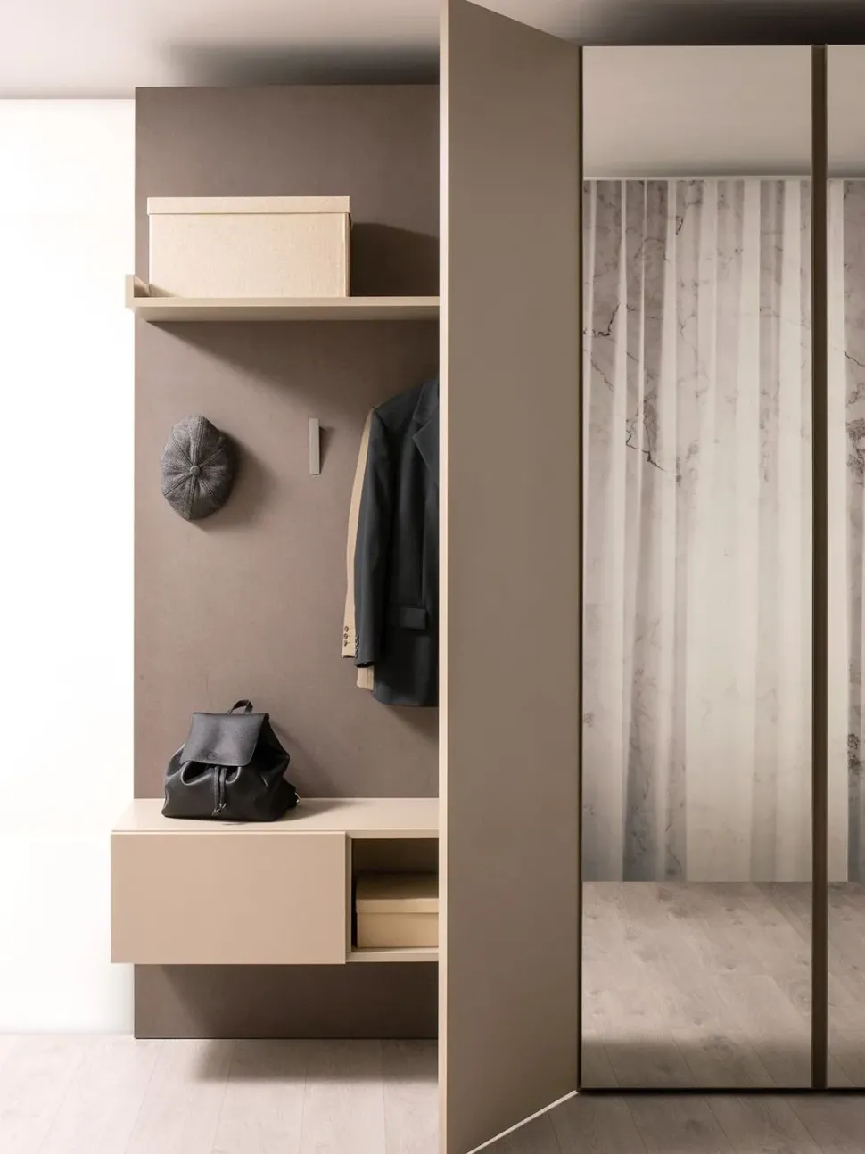 Mobile ingresso modello Wide 01 outlet moderno di Diotti.com a prezzo ribassato