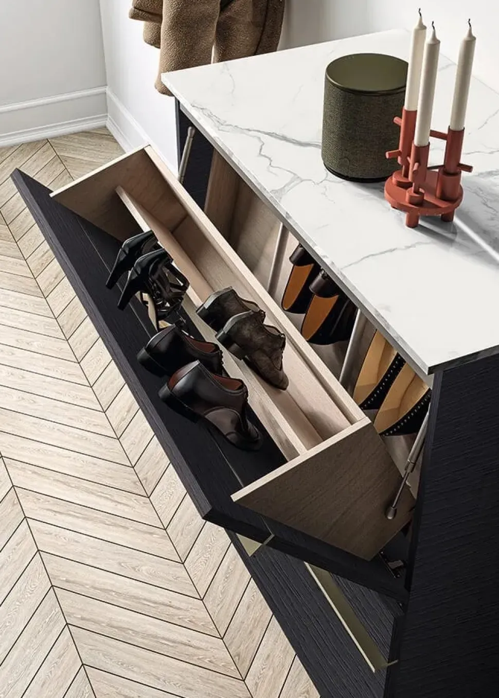 Mobile ingresso Serie domì composizione 3 Birex in stile moderno a prezzo ribassato