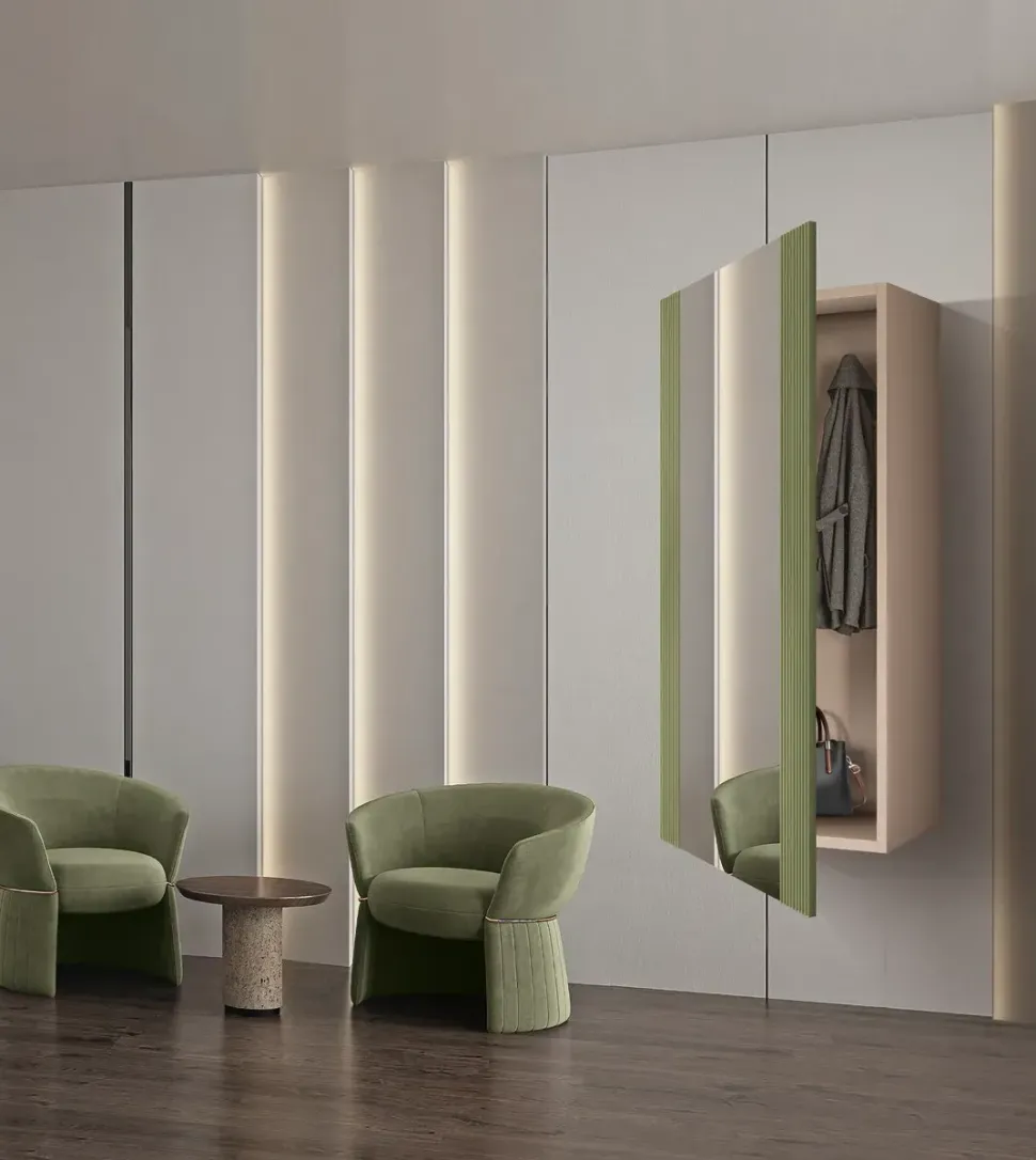 Mobile ingresso Specchiera con contenitore art 3291 di Mobilificio bellutti: qualità e prezzo conveniente