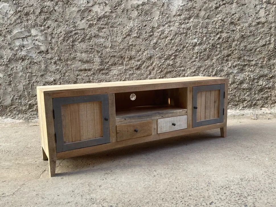 Mobile modello Mobile portatv linz stile scandinavian 2 ante 2 cassetti porta tv di Outlet etnico in Offerta Outlet