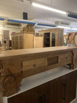 Mobile modello Porta tv teak 160 porta tv di Outlet etnico in Offerta Outlet