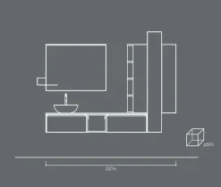 Mobile per il bagno Cerasa Segno 15 a prezzi convenienti