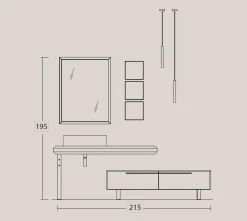Mobile per il bagno Legnoarreda L.08 in offerta