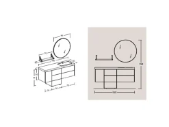 Mobile per il bagno Legnobagno L02 con forte sconto