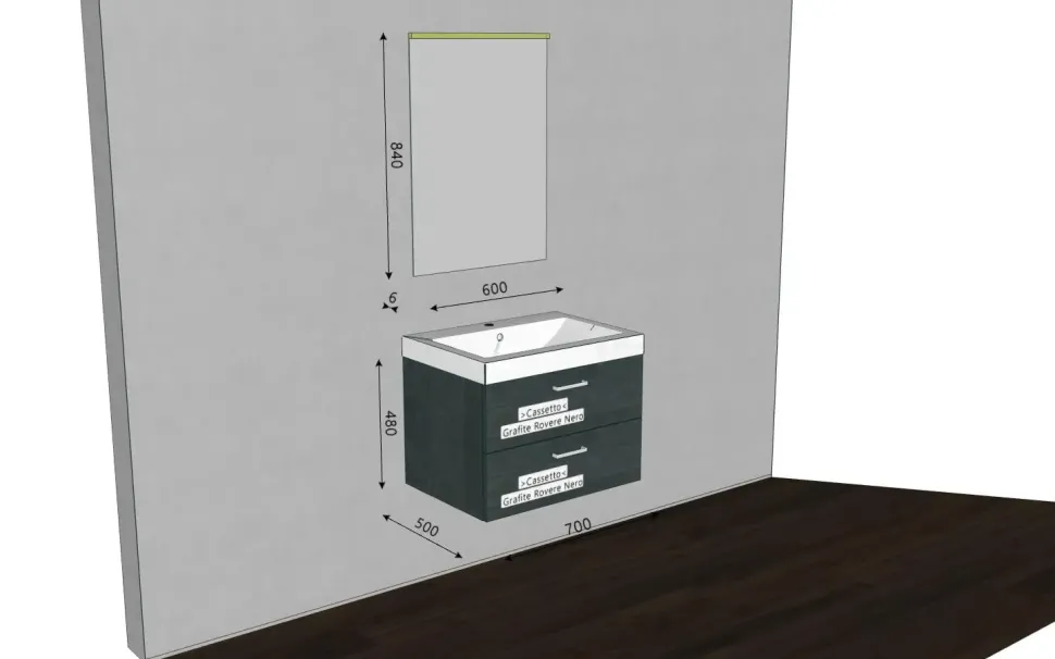 Mobile per il bagno Mastella Byte next 03 in offerta