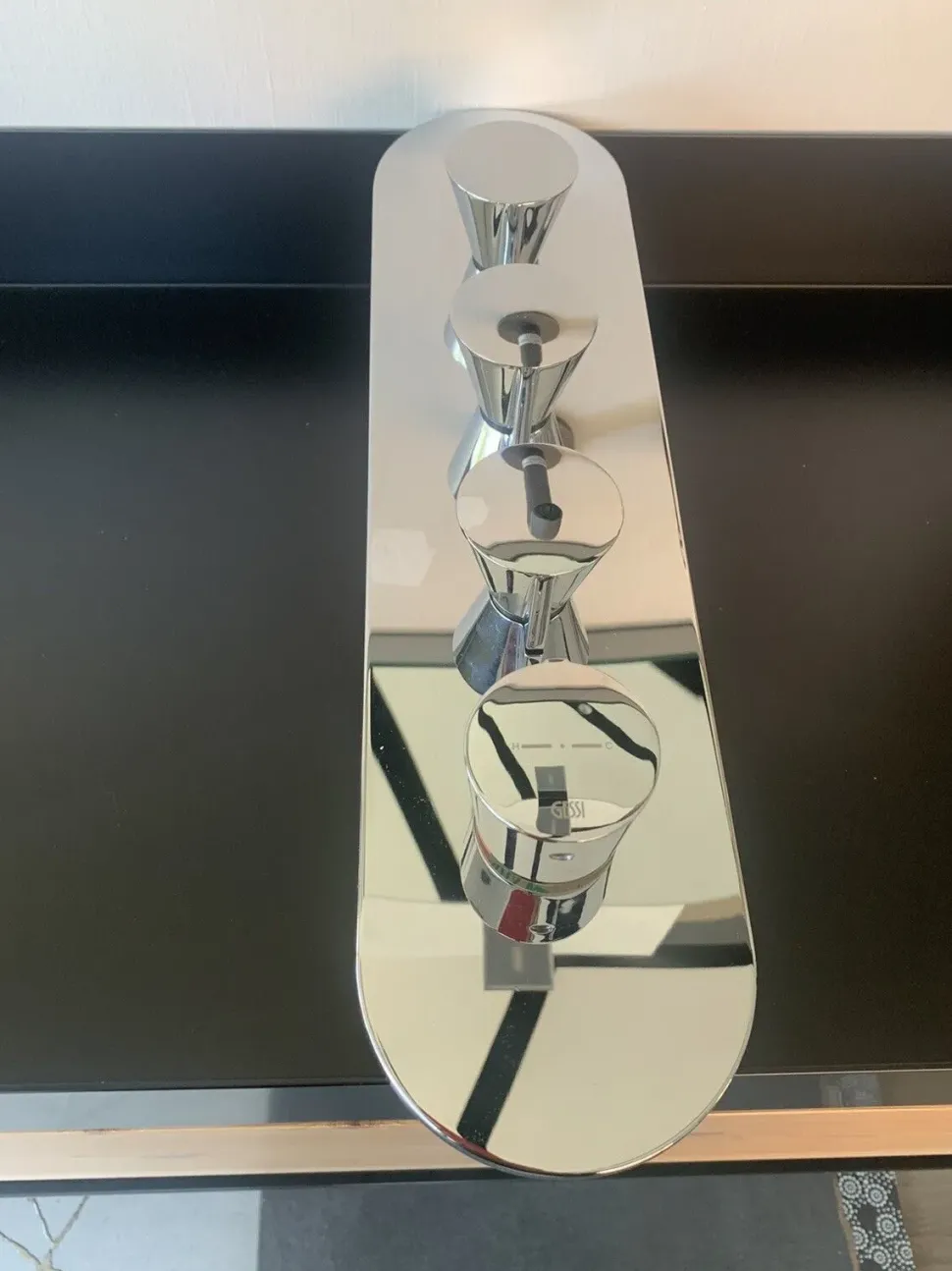 Mobile per la sala da bagno Gessi Cono gruppo doccia 3 vie termostatico parte esterna 45206 031 + parte incasso 43105 a prezzo scontato