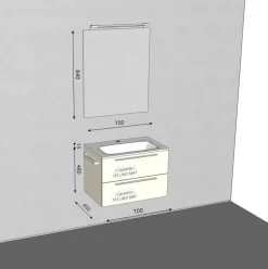 Mobile per la sala da bagno Mastella Byte next 05 a prezzo Outlet