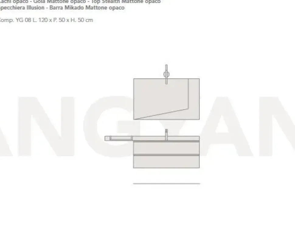 Mobile per la sala da bagno Ardeco Ardeco yang 8 a prezzo scontato