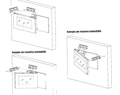 Mobile porta tv X2 porta tv orientabile di Astor mobili con uno SCONTO IMPERDIBILE