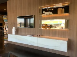 Mobile soggiorno modello Living materia e 36e8 glass di Lago a PREZZI OUTLET