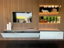 Mobile soggiorno modello Living materia e 36e8 glass di Lago a PREZZI OUTLET