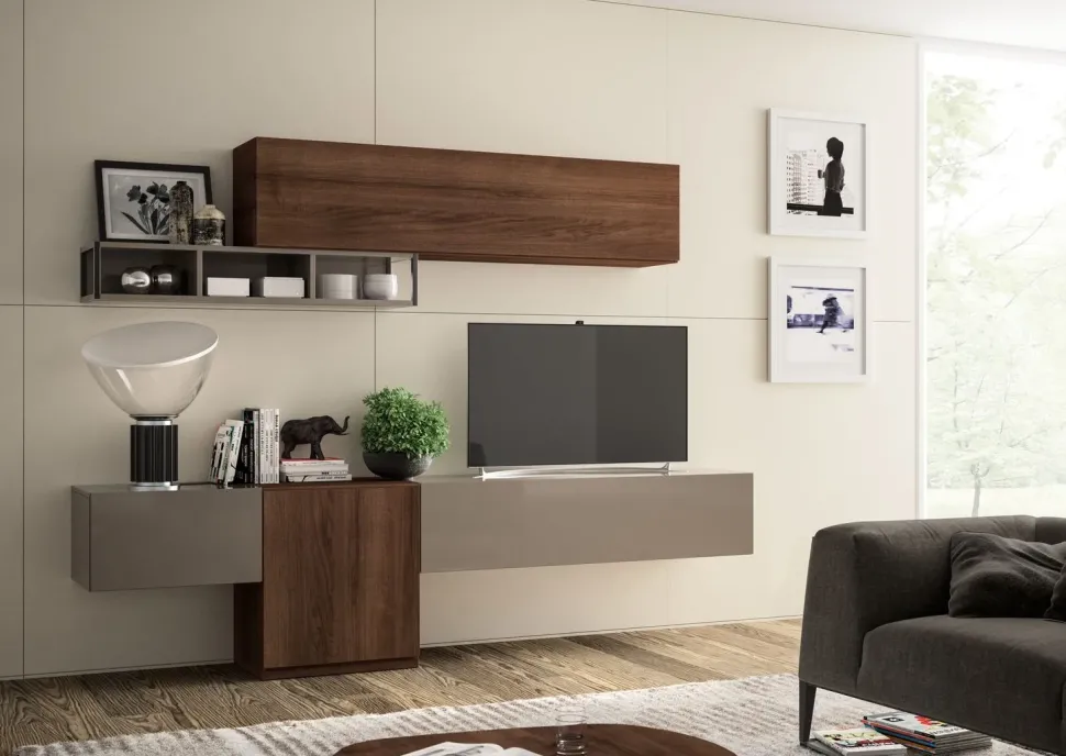 Mobile soggiorno modello Living 575 di Giessegi a PREZZI OUTLET