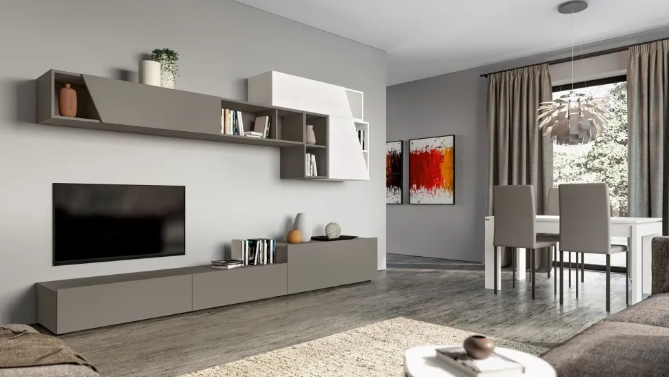 Mobile soggiorno modello Ptg306 di Santalucia a PREZZI OUTLET