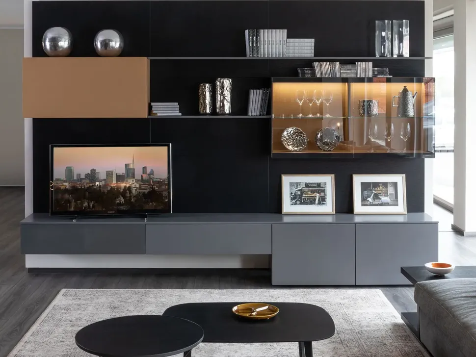 Mobile soggiorno modello Plan 28 outlet di Diotti.com a PREZZI OUTLET